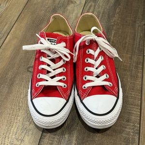 Never worn Red Converse Sneakers